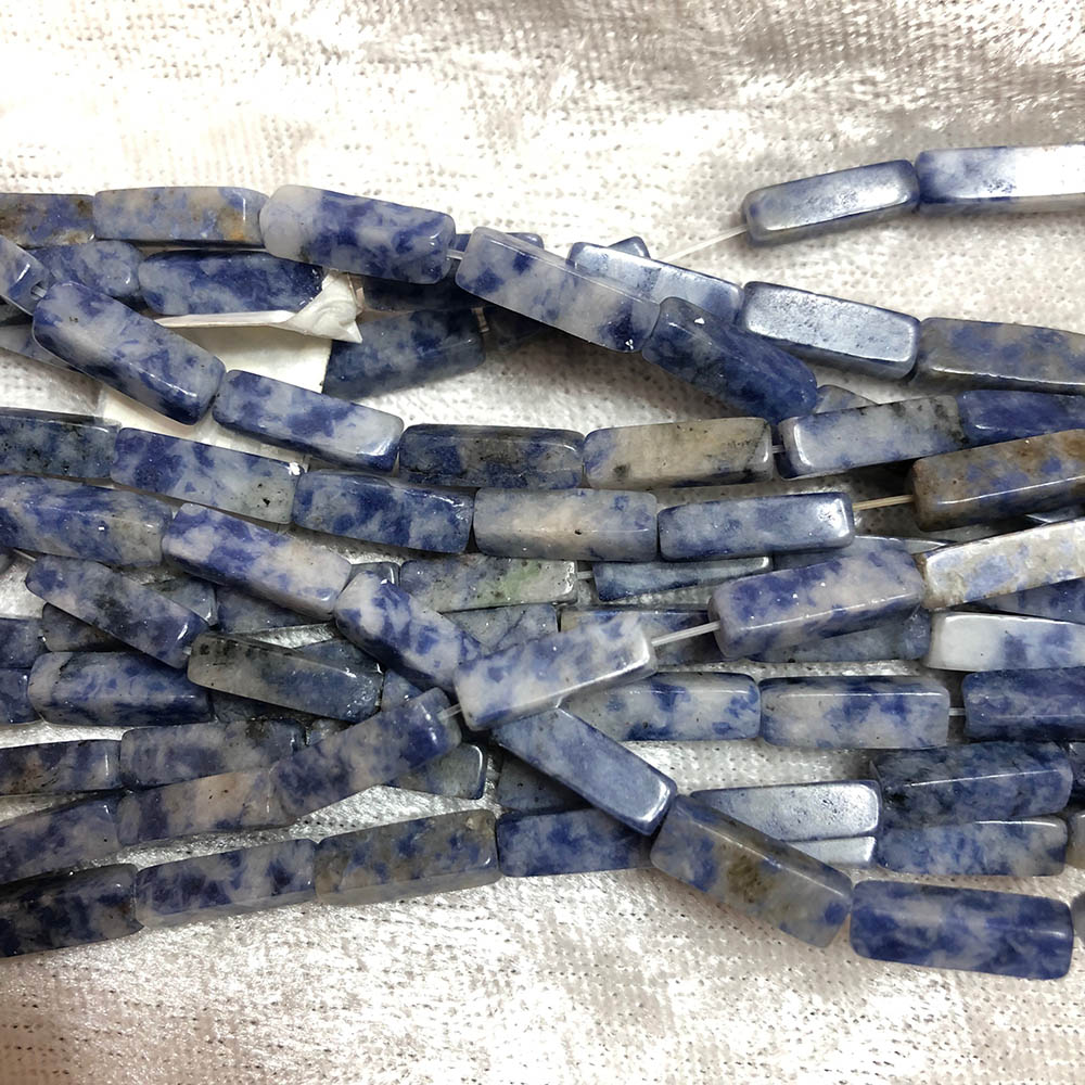 Sodalite Light Blue Rectangle Tube Beads