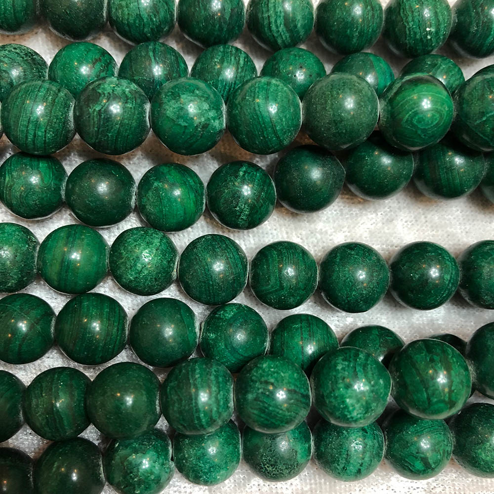 Malachite Large Round Beads 10mm