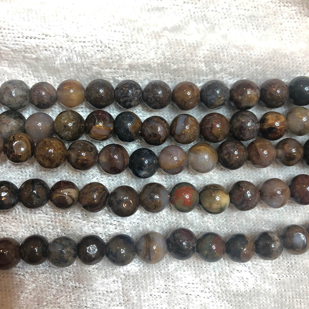 Pietersite Small Round Beads