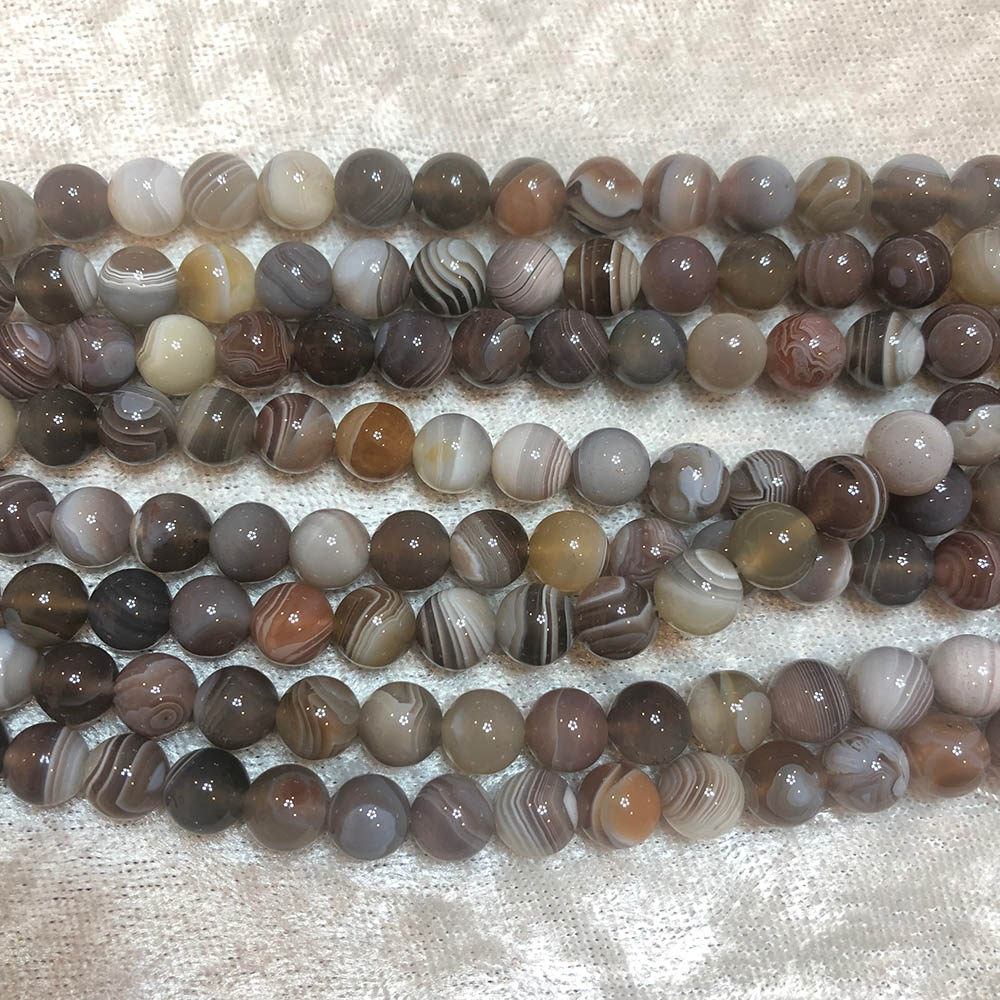 Botswana Agate Medium Round Beads