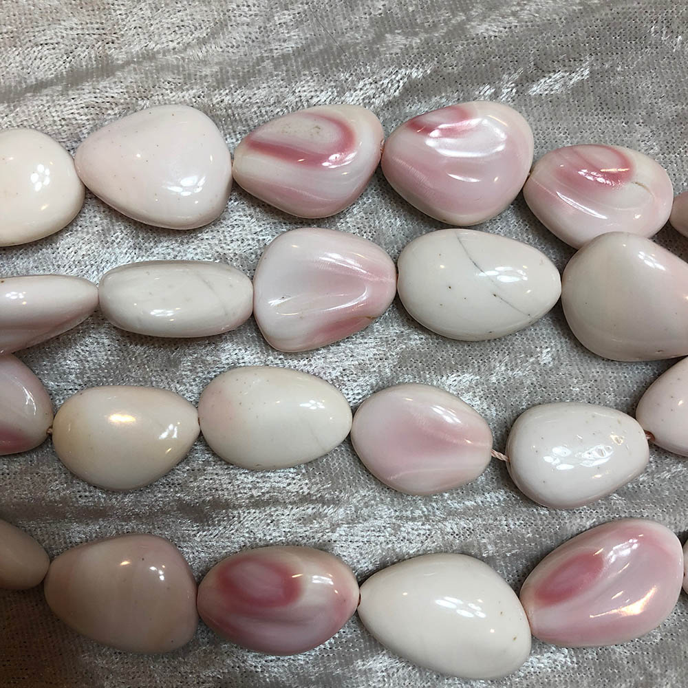 Pink Conch Shell Large Beads