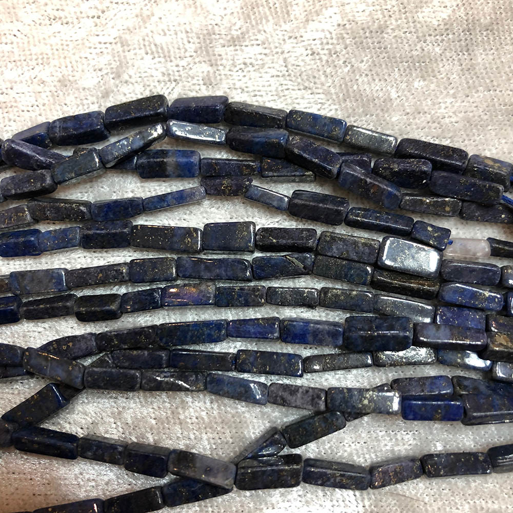 Lapis Lazuli Small Rectangle Tube Beads