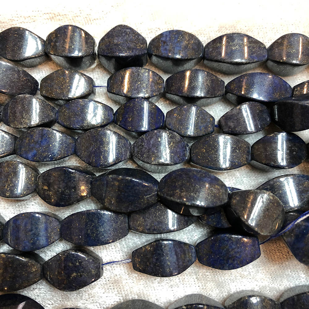 Lapis Lazuli Large Tapered Rectangle Tube Beads