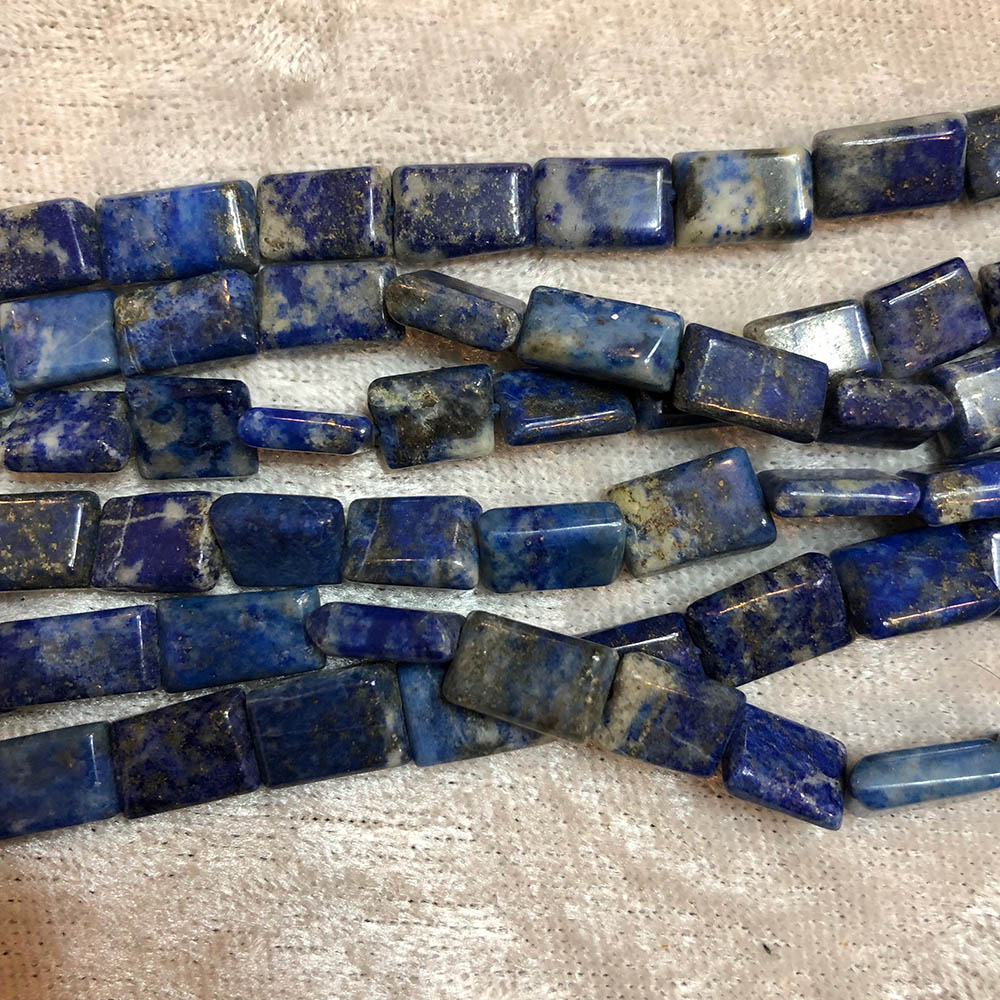 Lapis Lazuli Small Flat Rectangle Beads