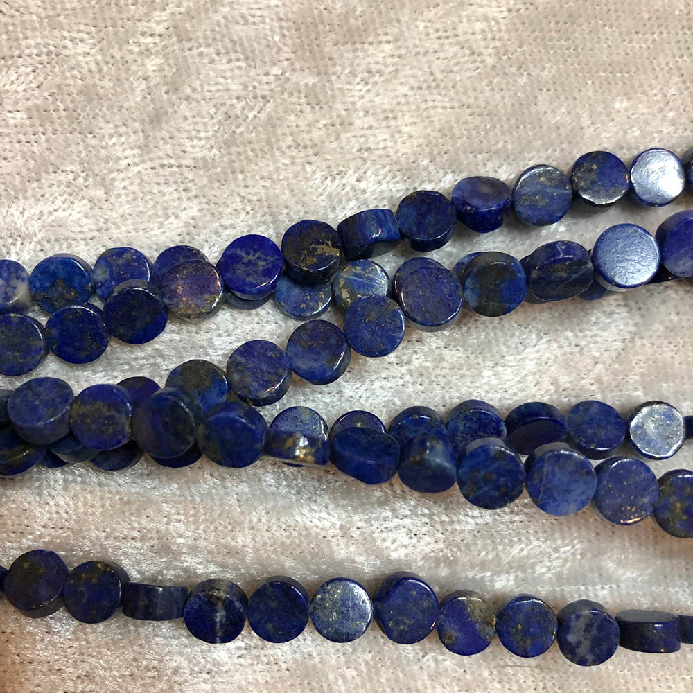 Lapis Lazuli Small Flat Circle Beads