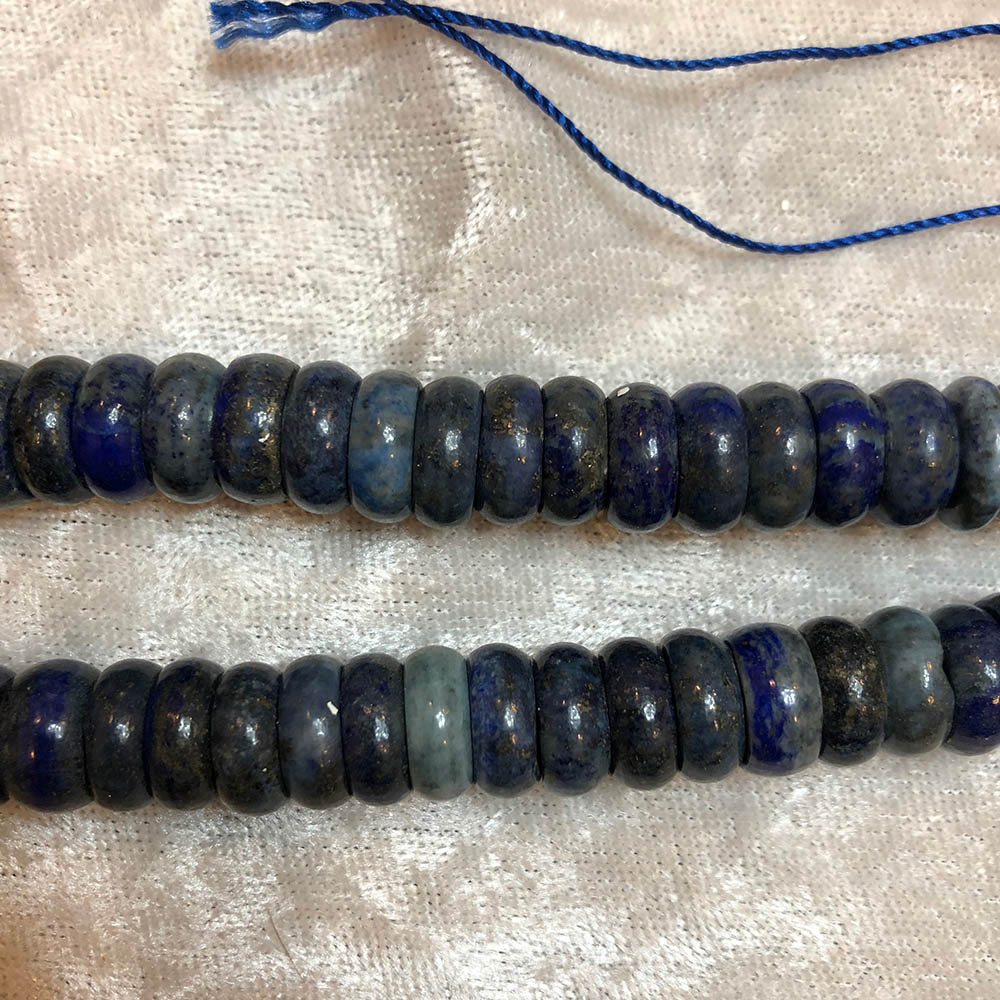 Lapis Lazuli Medium Rondelle Beads