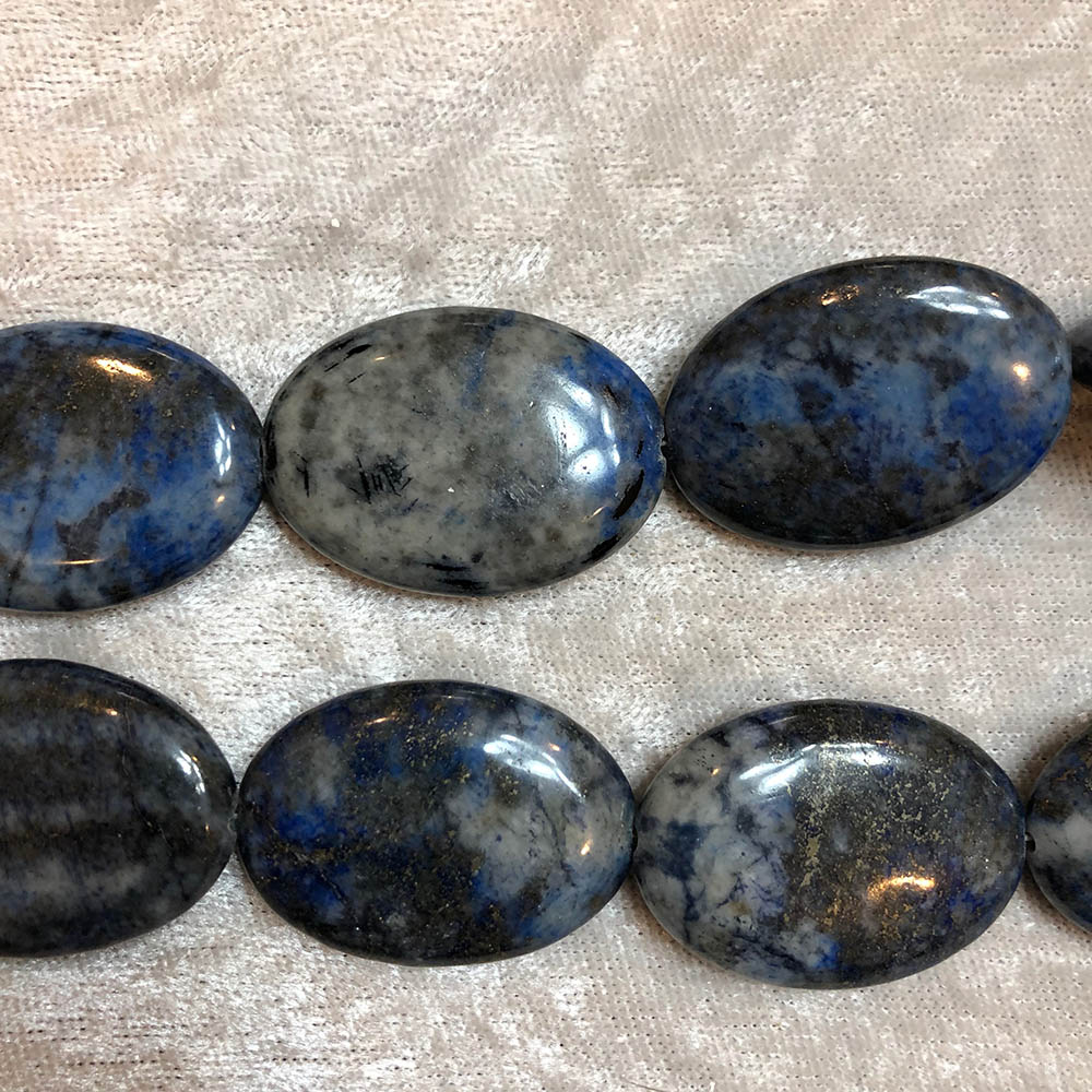 Lapis Lazuli Large Flat Oval Beads