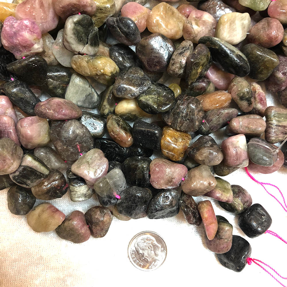 Medium Garnet Polished Nugget Beads