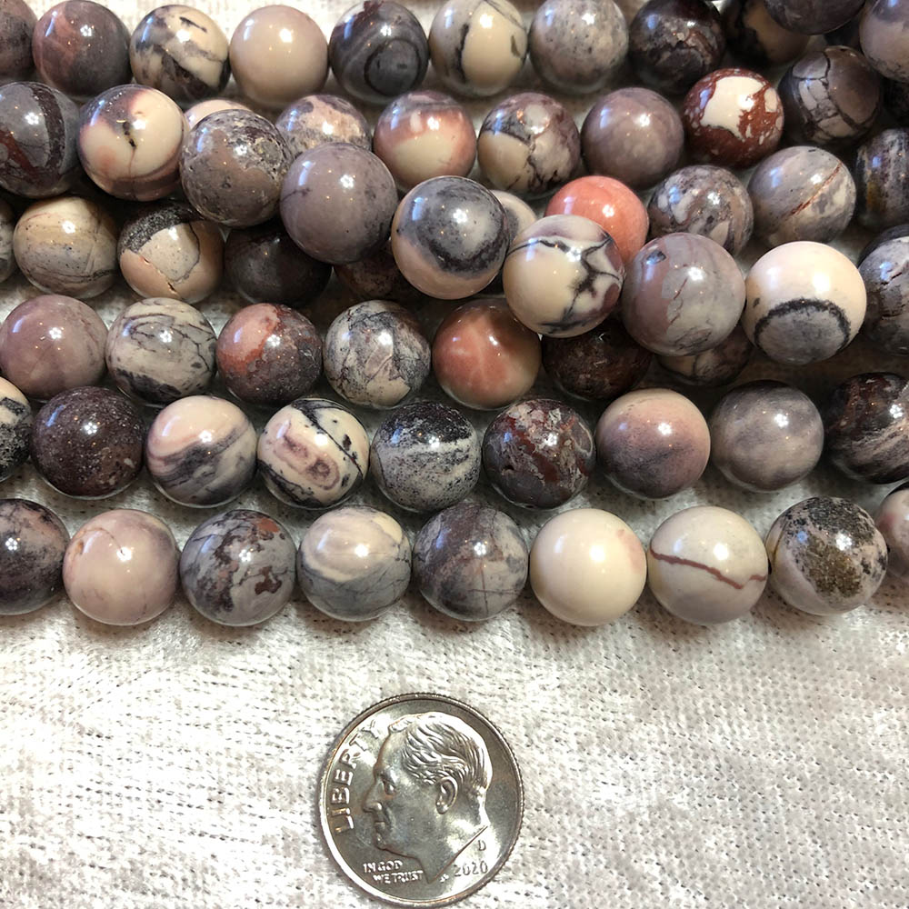 Porcelain Jasper Large Round Beads