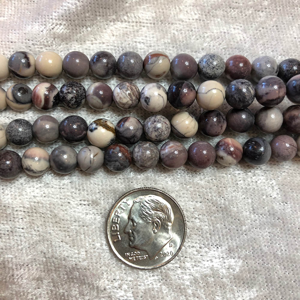 Porcelain Jasper Medium Round Beads