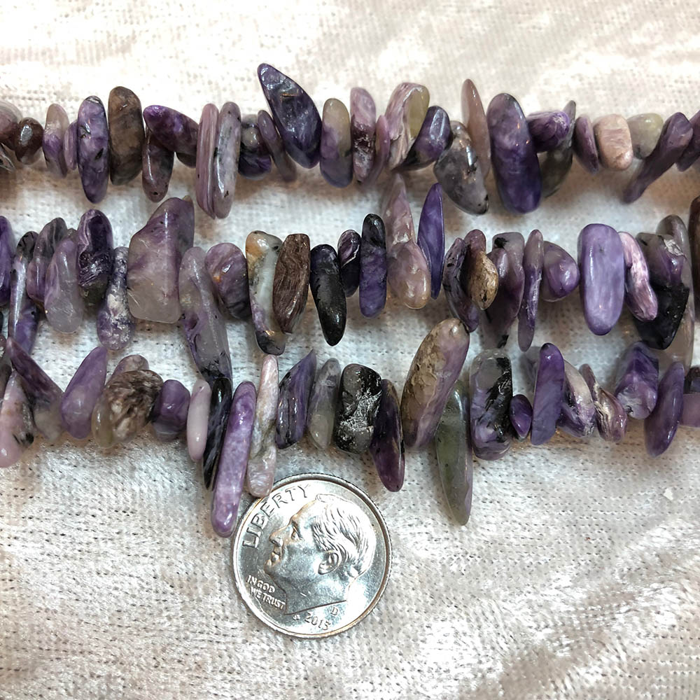 Charoite Polished Chip Beads