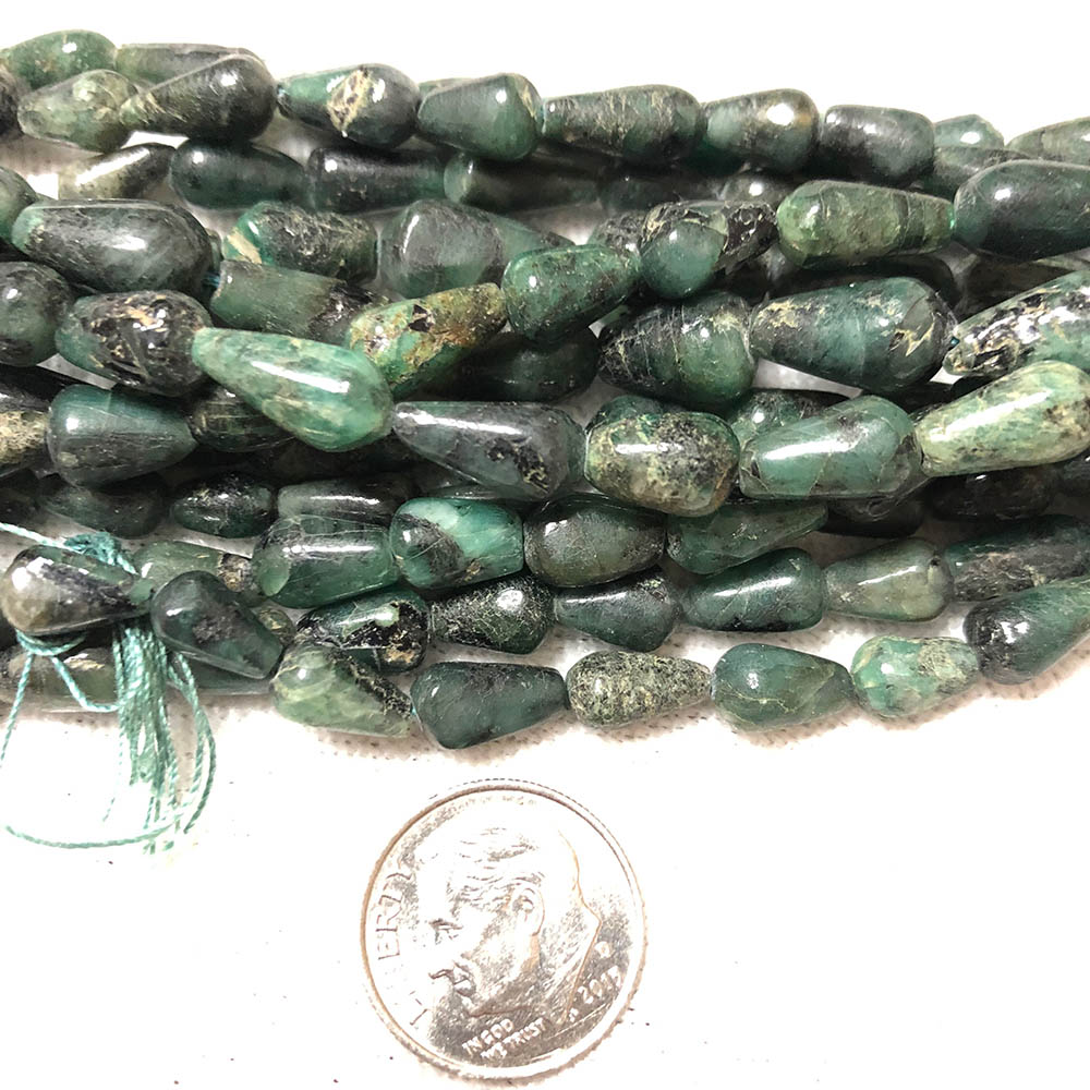 Emerald Drop Beads