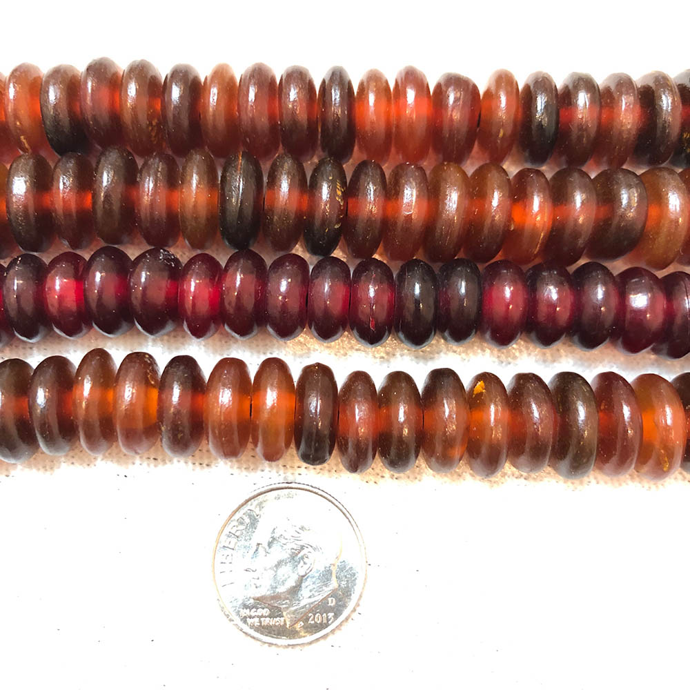 Water Buffalo Horn Large Rondelle Beads