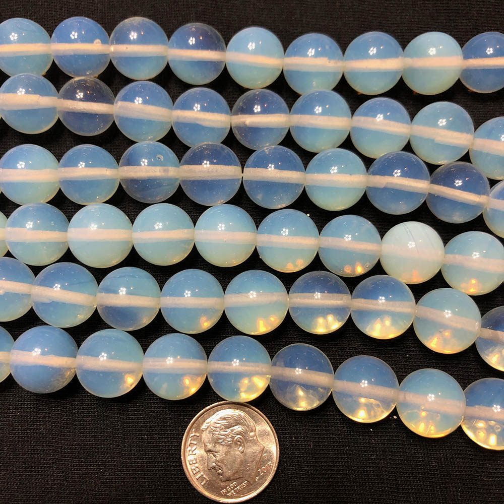 Large Milky Opalite Round Beads