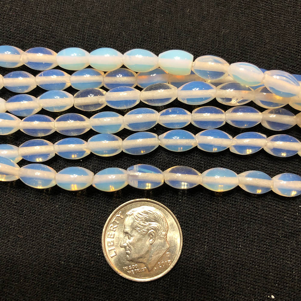 Medium Opalite Rice Beads