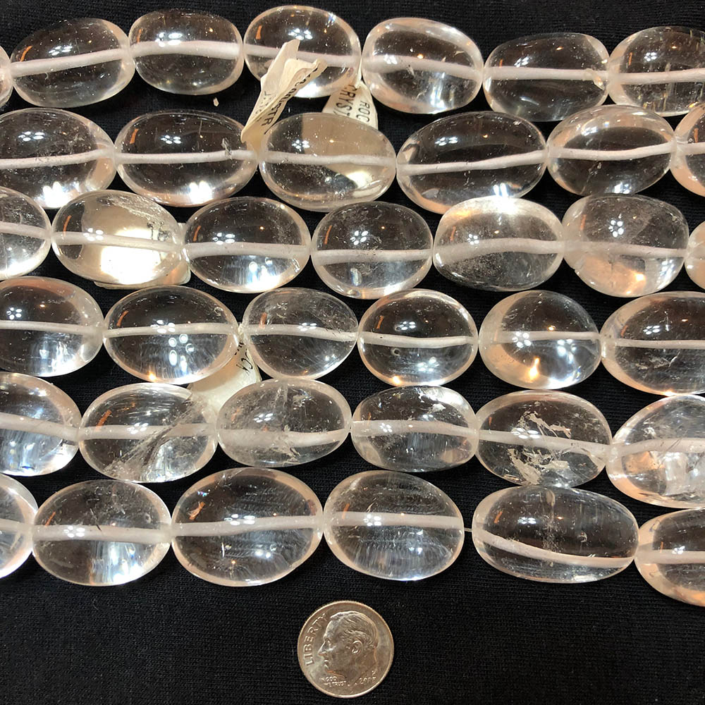 Extra Large Clear Quartz Crystal Nugget Beads