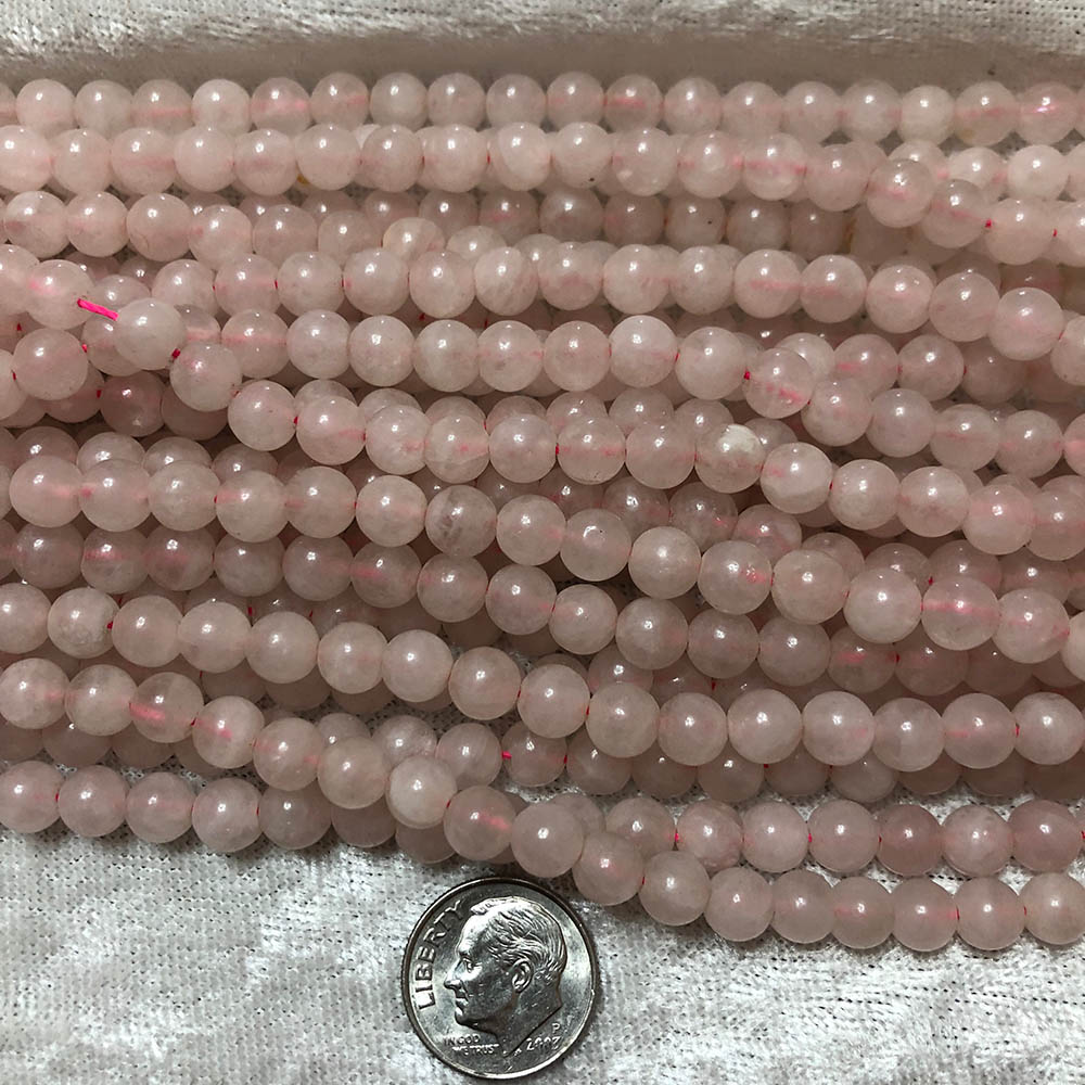 Rose Quartz Medium Round Beads