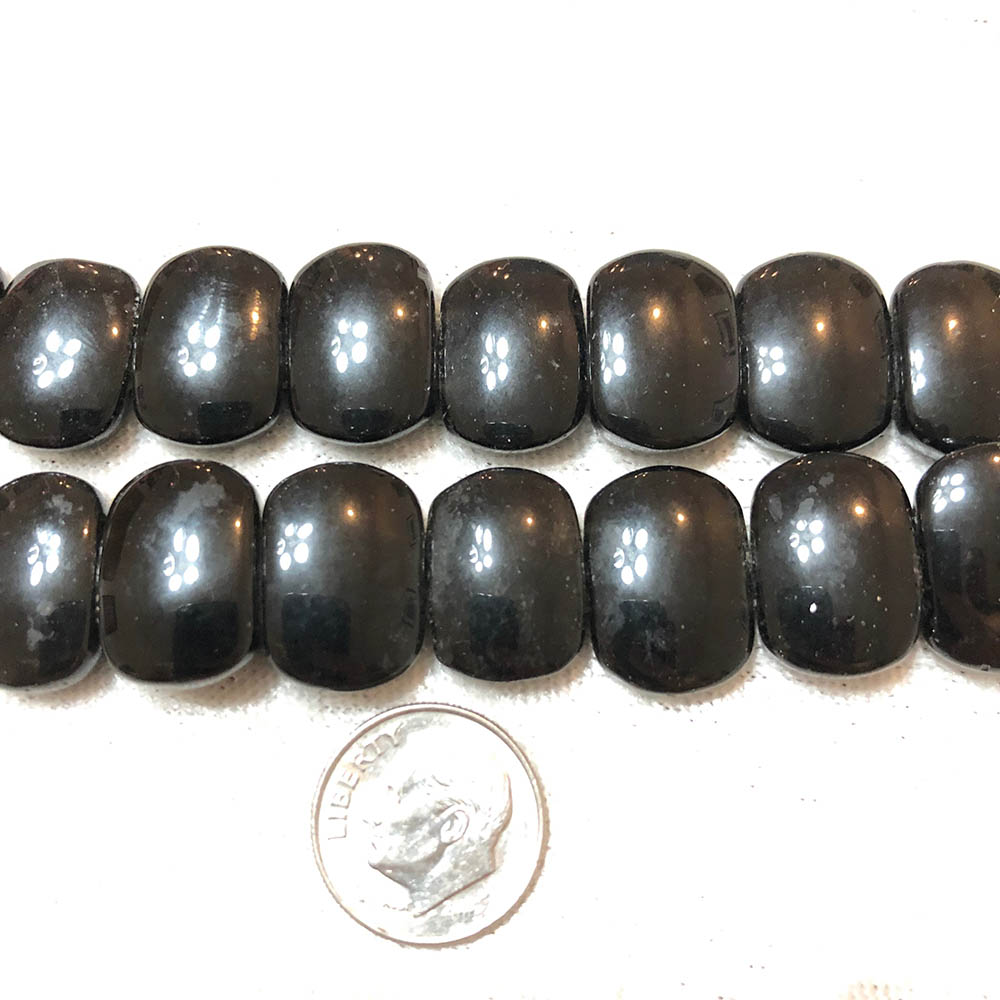 Onyx Double Hole Large Oval Side Drilled Beads