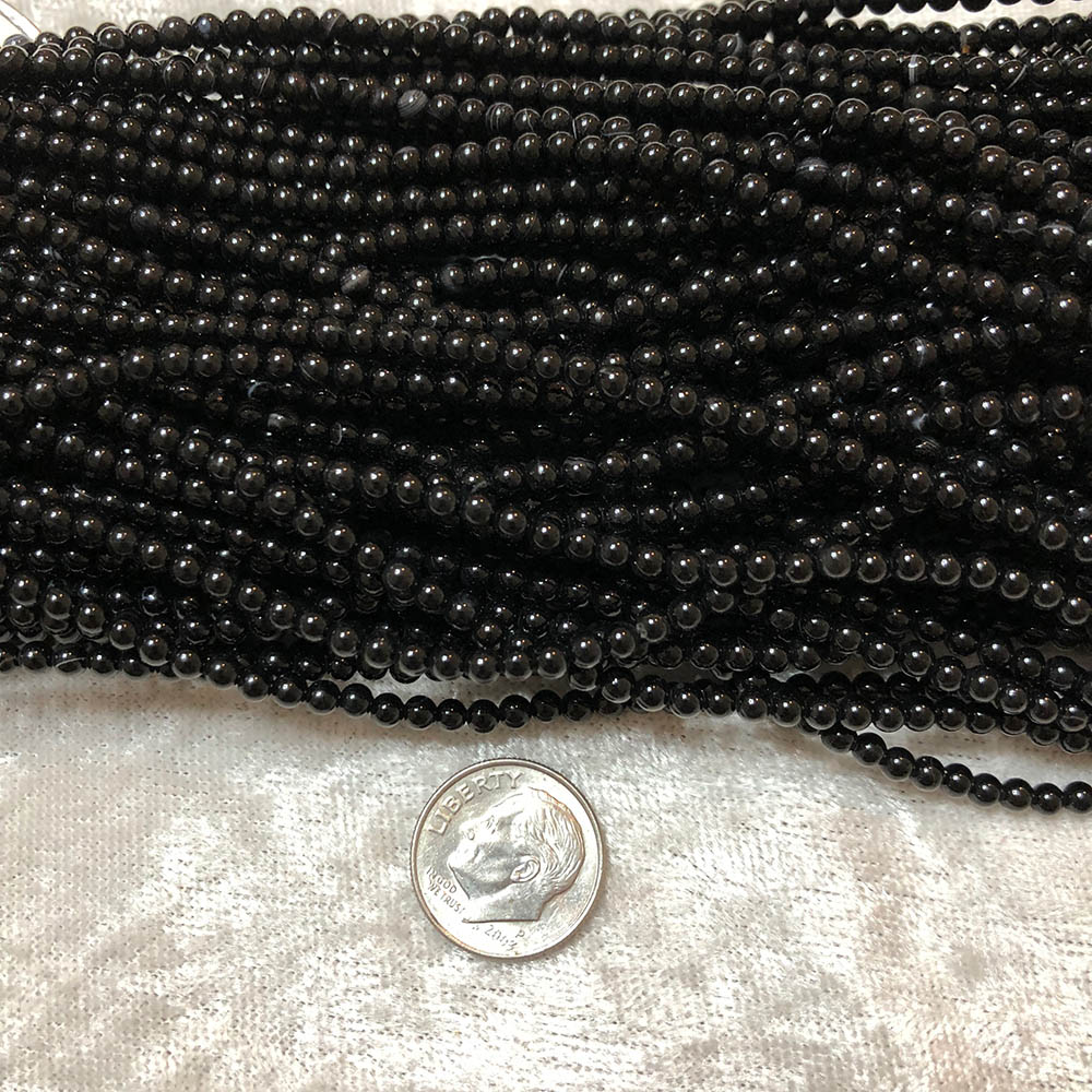 Onyx Round Beads 4mm