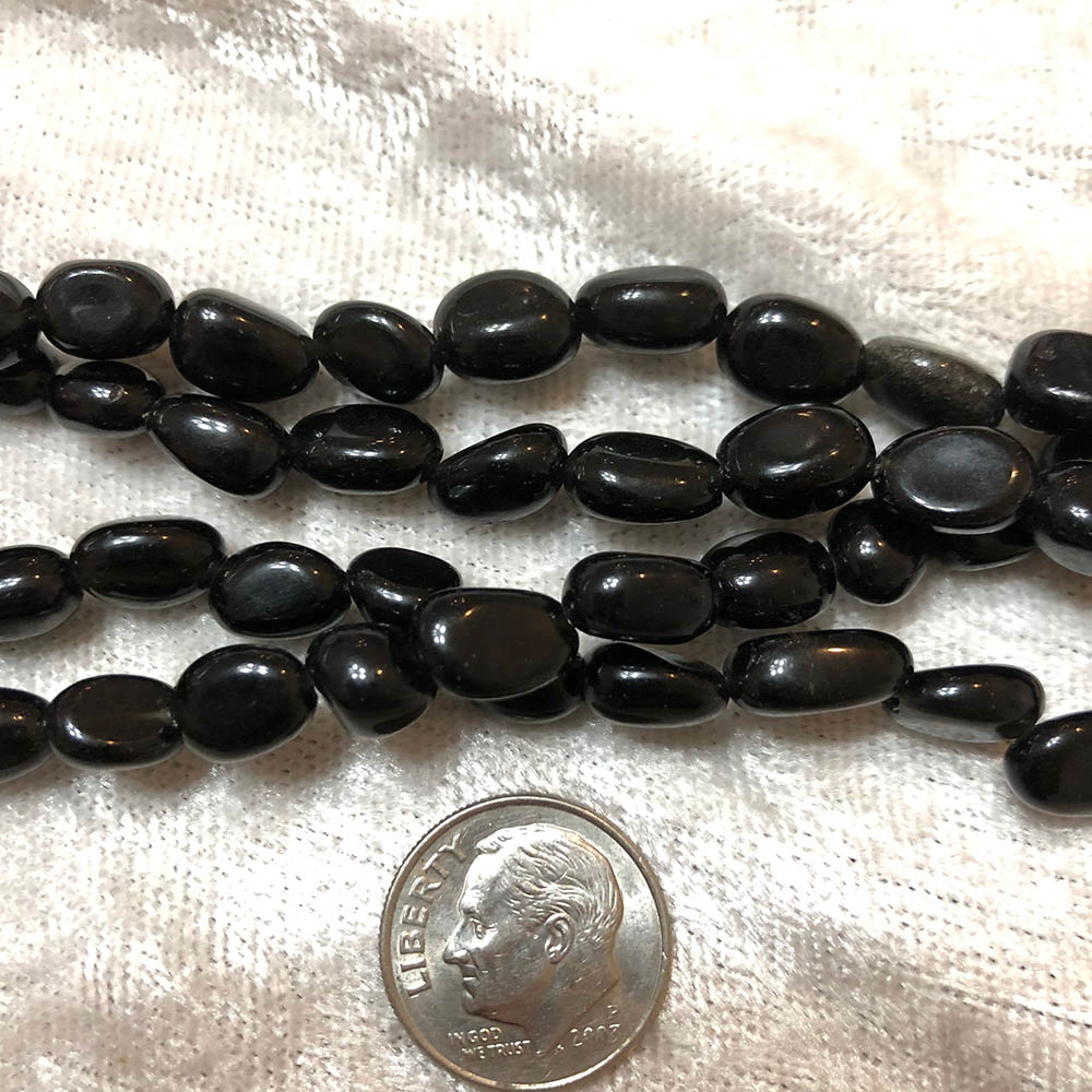 Onyx Pebble Shape Beads