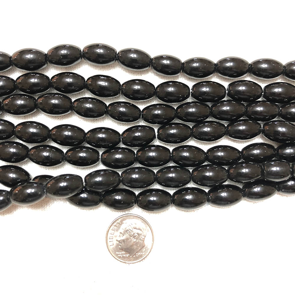 Onyx Large Oval Rice Beads