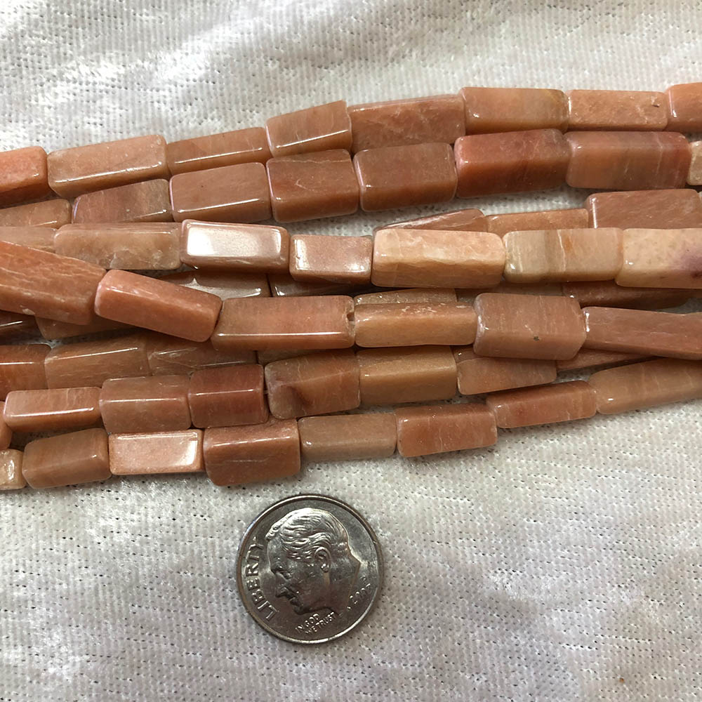 Pink Jasper Rectangle Tube Beads