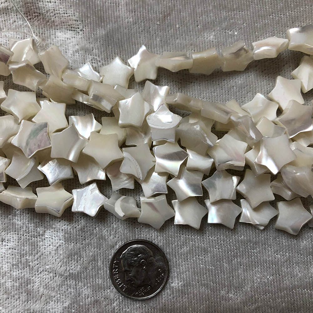 Mother of Pearl Large Star Beads