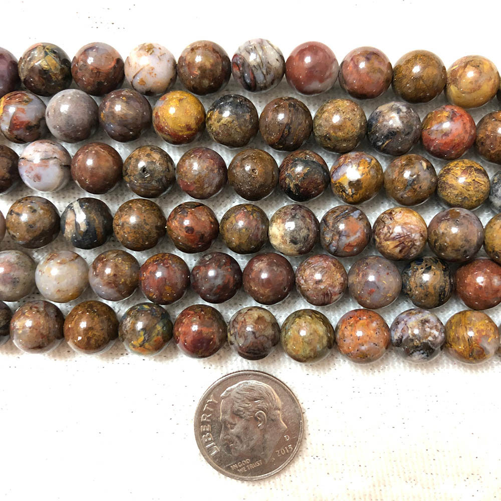 Pietersite Medium Round Beads