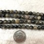 Kambaba Jasper Faceted Round Beads