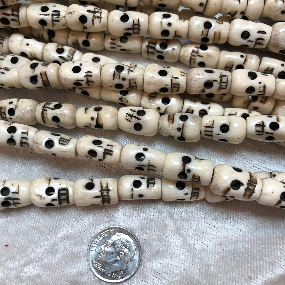 Bone Skull Tibetan Buddhist Mala Beads