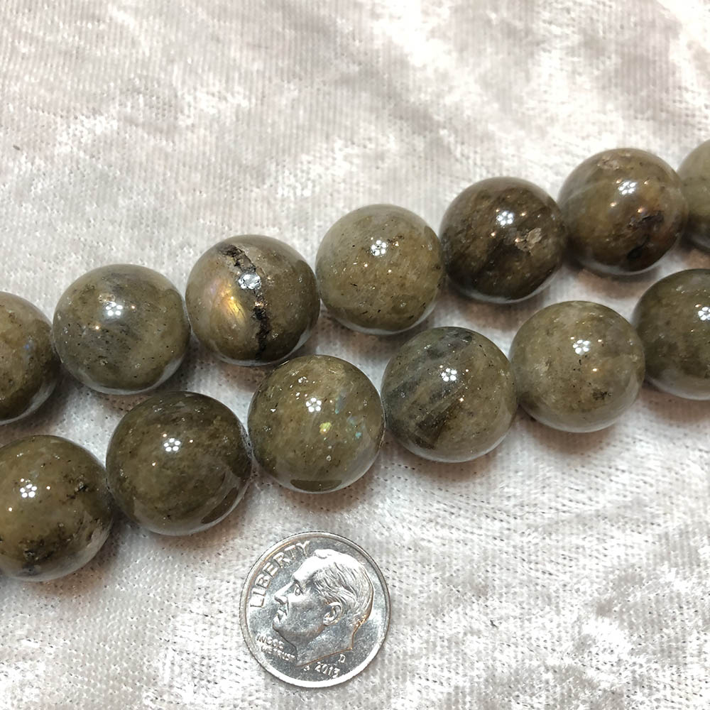 Labradorite Large Round Beads 16mm