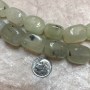 Light Green Jade Squared Polished Nugget Beads