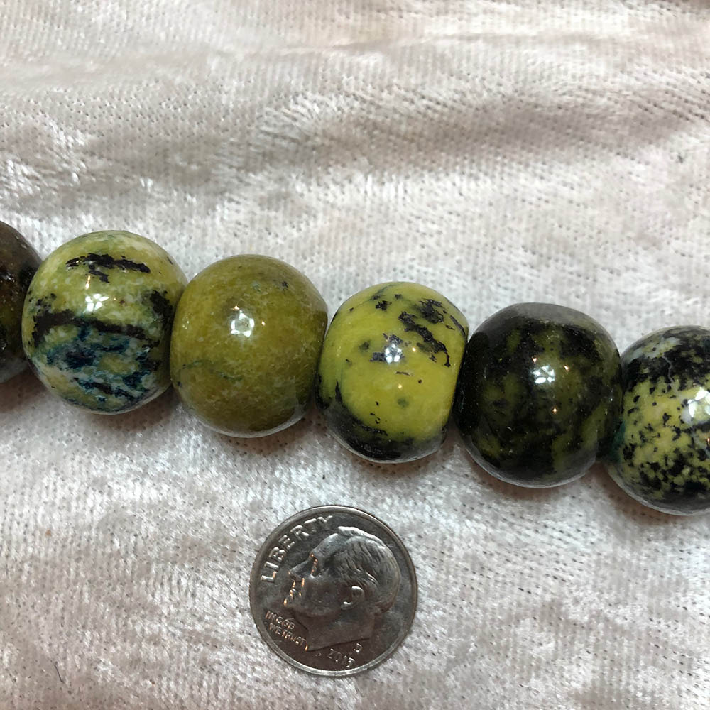 Large Yellow Turtle Jasper Briolette Beads