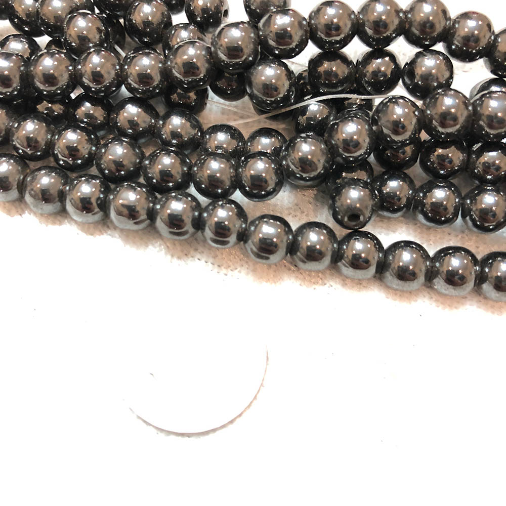 Medium Magnetite Round Beads