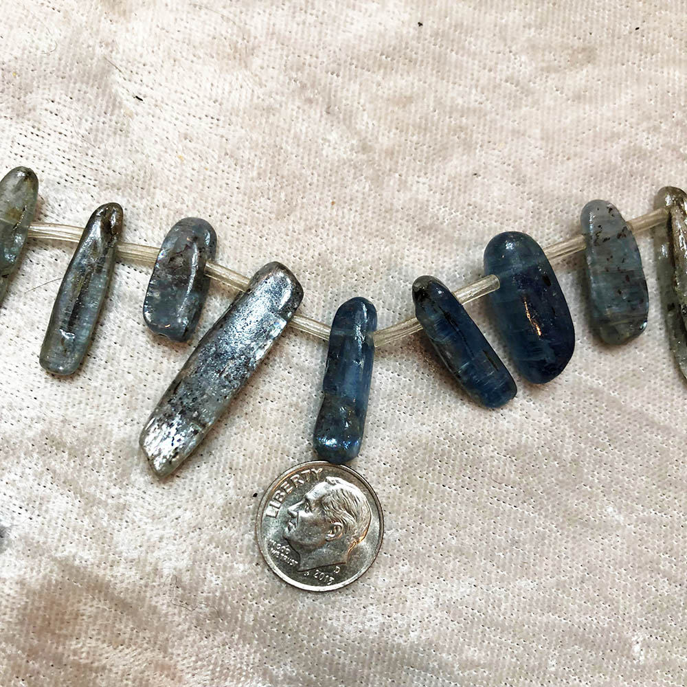 Large Flat Labradorite Top Drilled Slice Beads