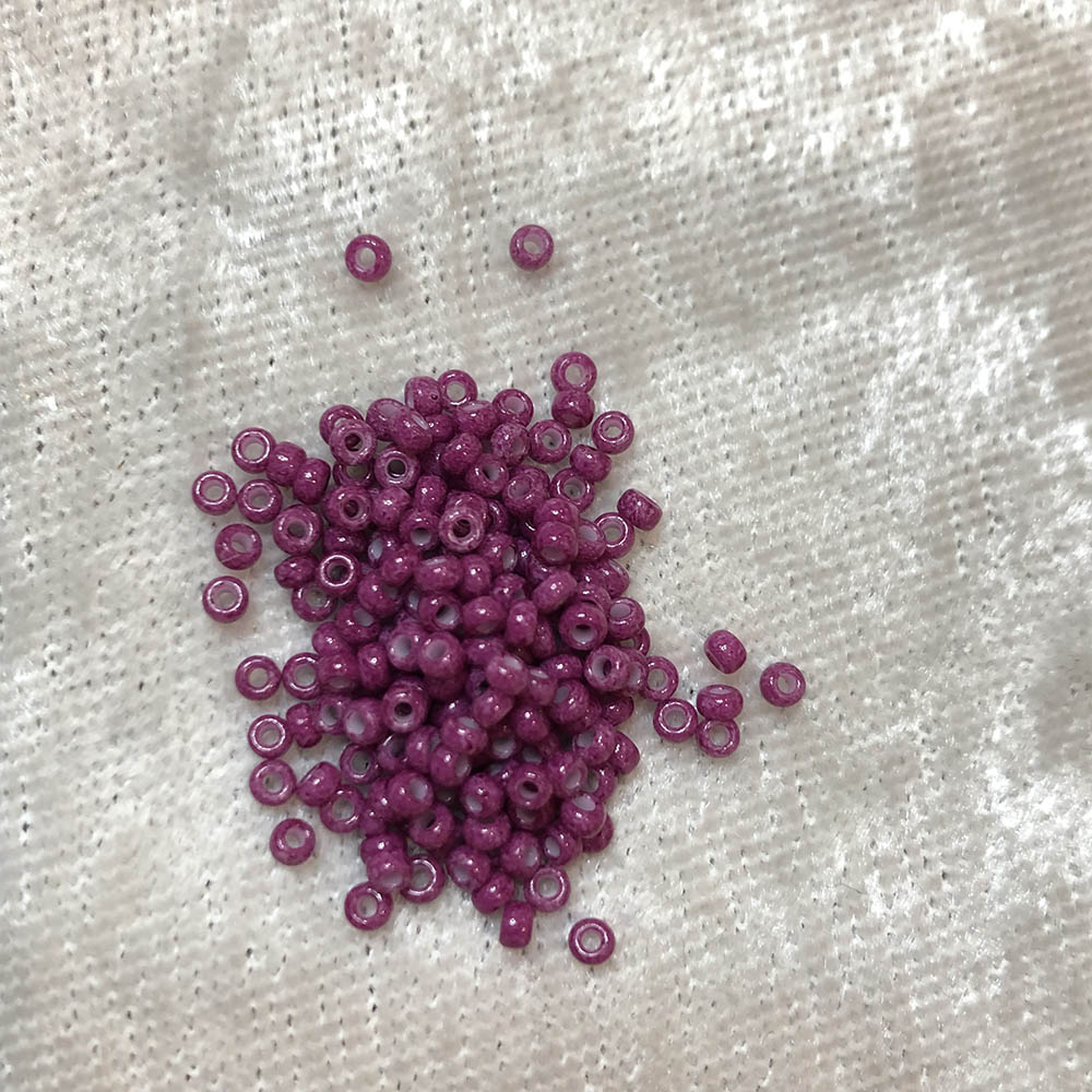 11/0 Opaque Plum 418B Japanese Seed Beads