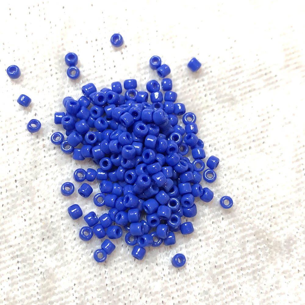 11/0 Opaque Blue 417 Japanese Seed Beads 