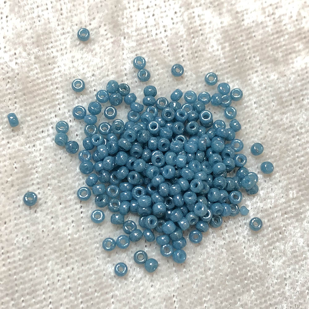 11/0 Opaque Luster Mallard Blue 430K Japanese Seed Beads