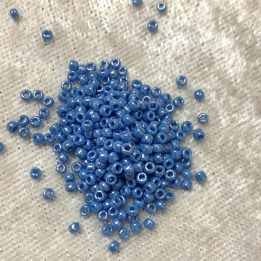 11/0 Opaque Luster Denim Blue 430E Japanese Seed Beads