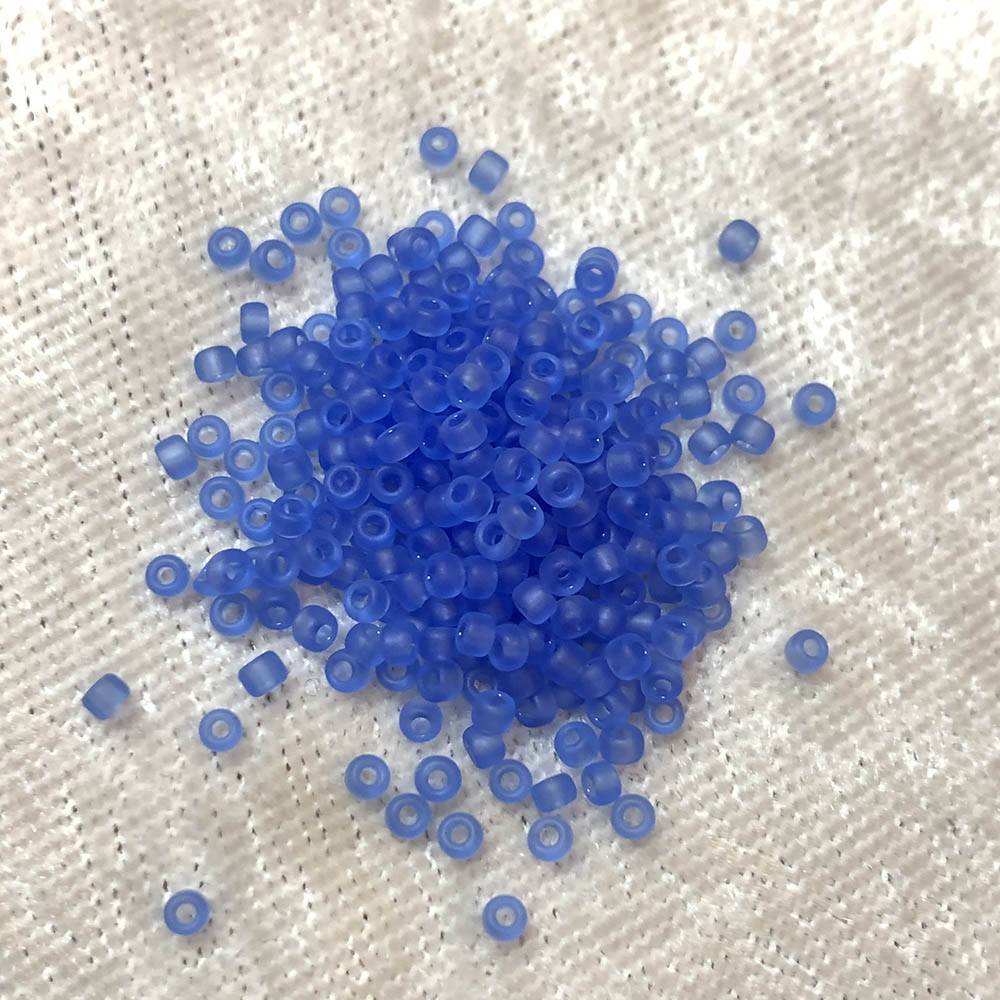 11/0 Frosted Light Sapphire F150 Japanese Seed Beads 