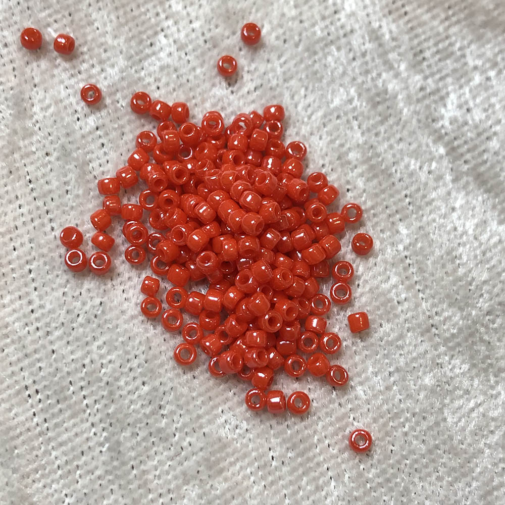 11/0 Opaque Orange Luster 424 Japanese Seed Beads