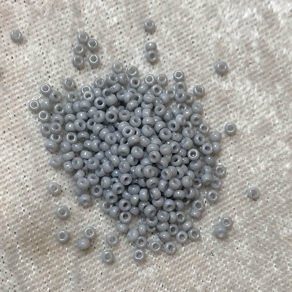 11/0 Opaque Pastel Grey 416 D Japanese Seed Beads