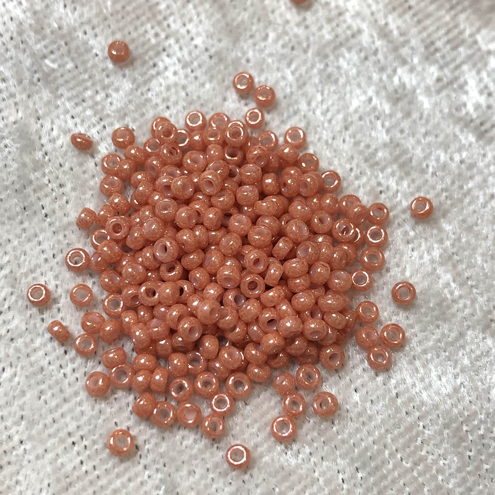 11/0 Opaque Luster Dark Peach 445 Japanese Seed Beads