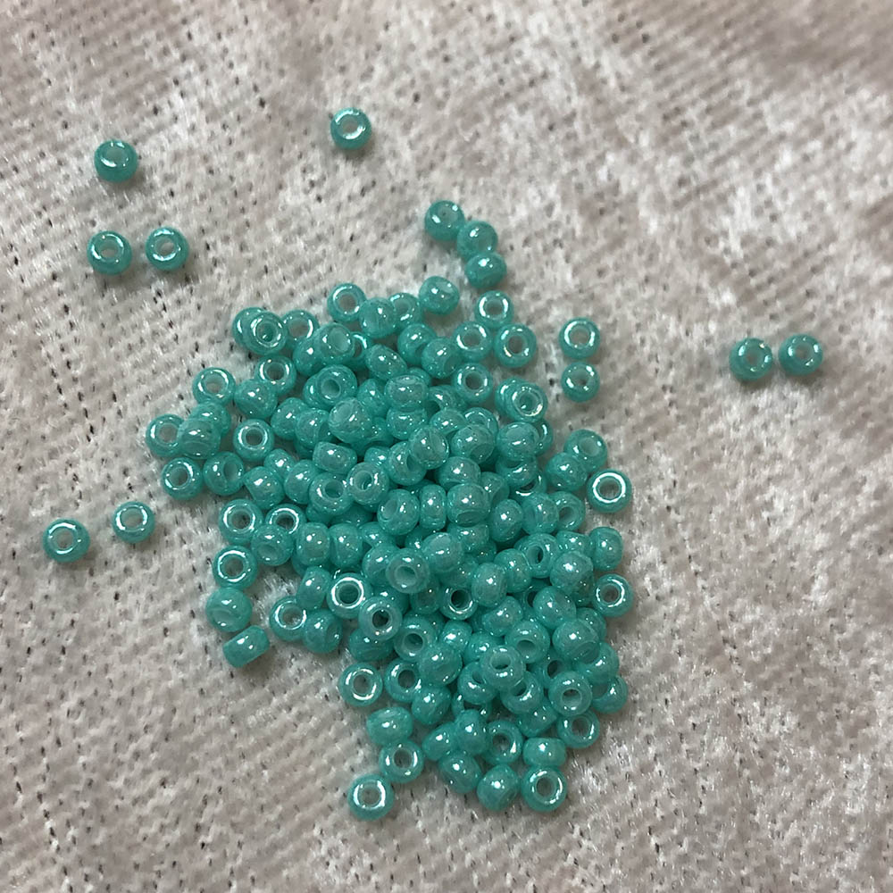 11/0 Opaque Soft Teal Luster 431F Japanese Seed Beads