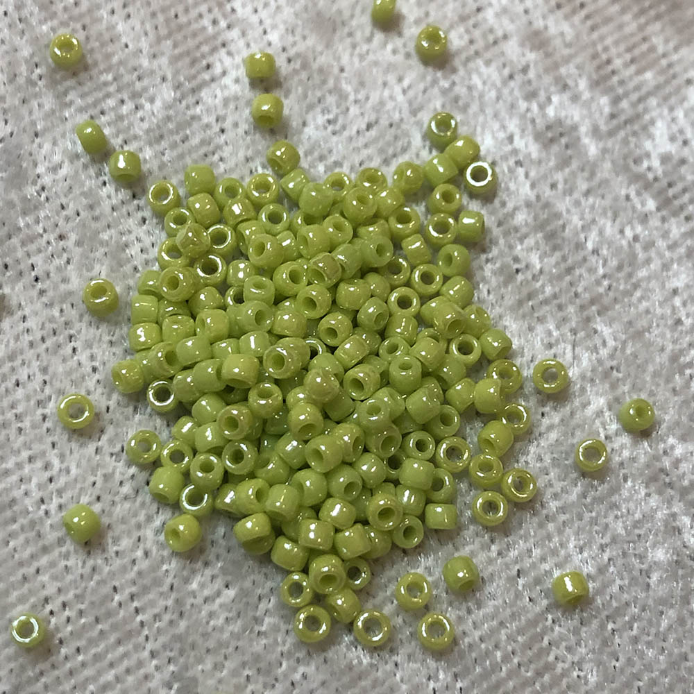 11/0 Opaque Luster Light Green 431A Japanese Seed Beads