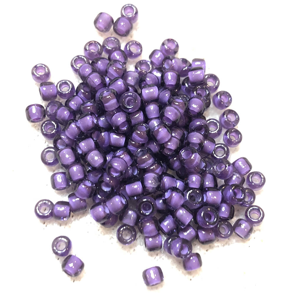 8/0 Lined Purple 398U Japanese Seed Beads