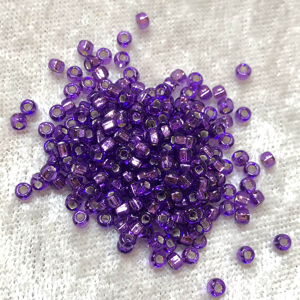 8/0 Silver Lined Amethyst Purple 26 Japanese Seed Beads