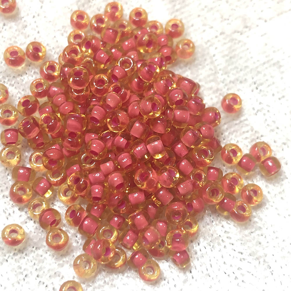 8/0 Dark Rose Topaz 373 Japanese Seed Beads