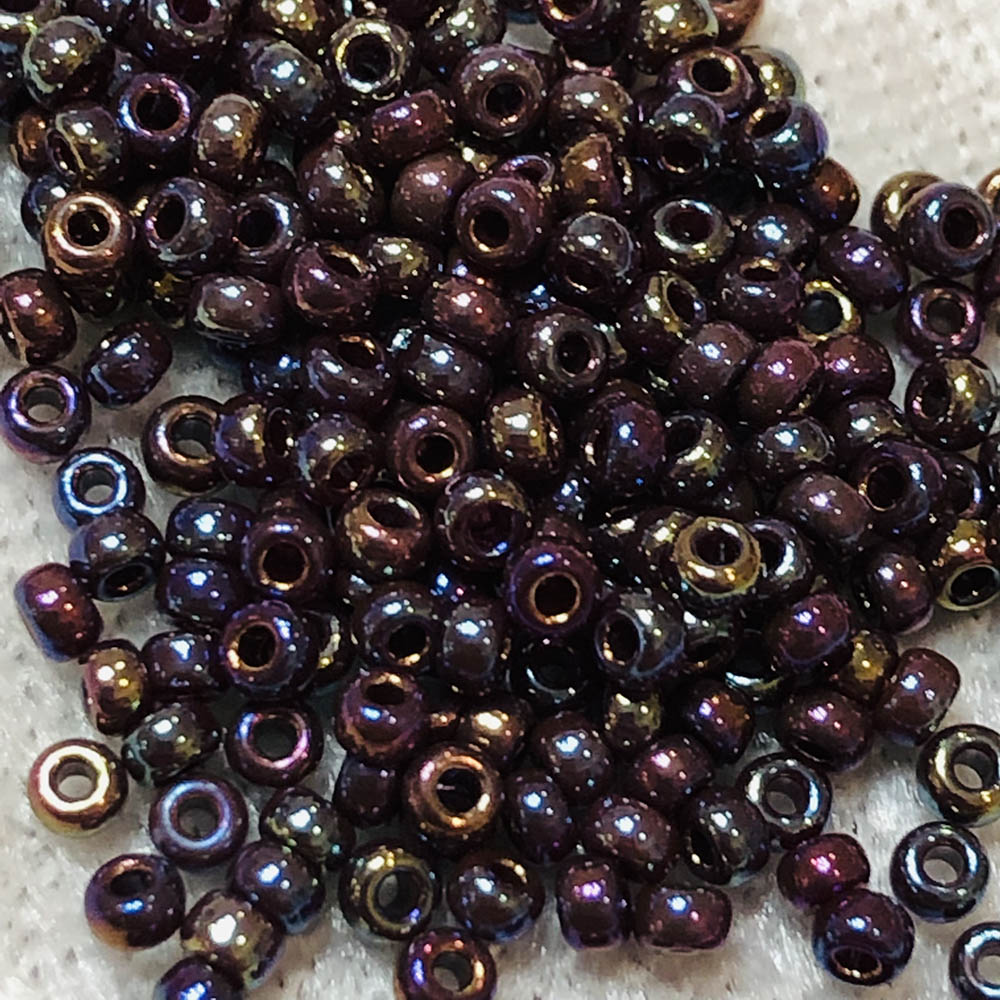 11/0 Opaque Iridescent Dark Brown 432 Japanese Seed Beads