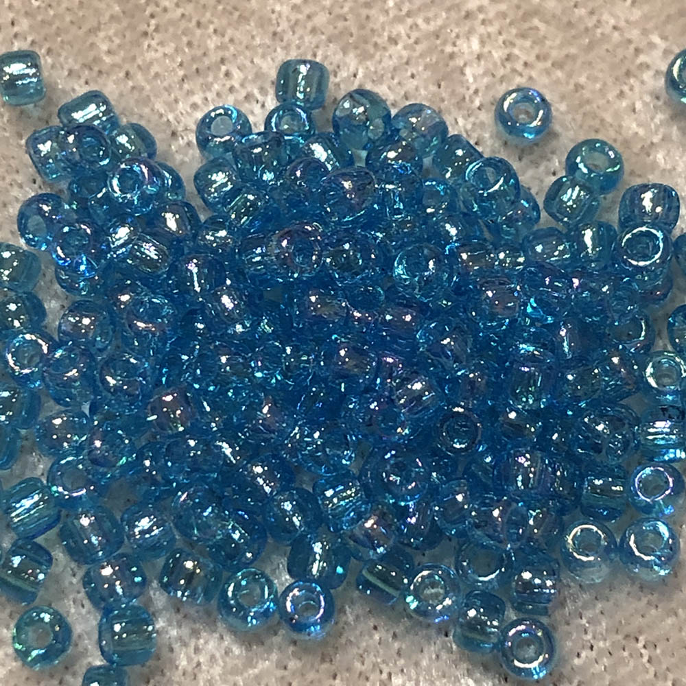 8/0 Transparent Aqua AB 260 Japanese Seed Beads